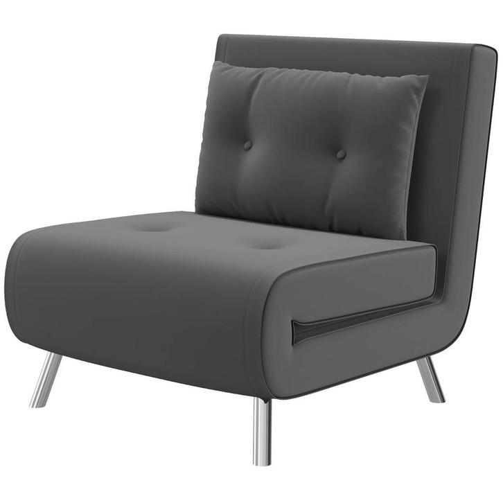 TRUUSK Slaapstoel Klapstoel Met Bedfunctie - Donkergrijs - 7, Huis en Inrichting, Fauteuils, Nieuw, Verzenden