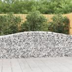 vidaXL Schanskorven 9 st gewelfd 400x50x80/100 cm, Tuin en Terras, 100 cm of meer, Verzenden, Nieuw, Metaal