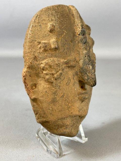 Very old Terracotta Bura Funerary vessel top head - Niger, Antiek en Kunst, Kunst | Niet-Westerse kunst