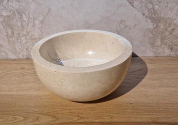 Waskom Opbouw Klein 25x12 | Wit Marmer | Toilet Fontein beschikbaar voor biedingen