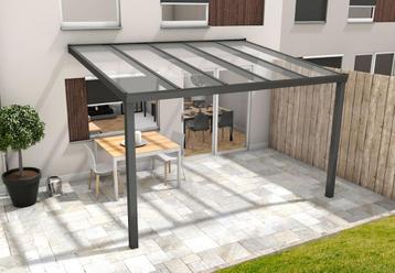 Aluminium terrasoverkapping Oase 307 x 254cm (glasdak) beschikbaar voor biedingen