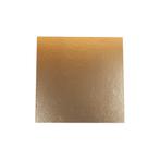 Taartkarton Vierkant Goud/Zwart 16x16cm per stuk, Verzenden, Nieuw