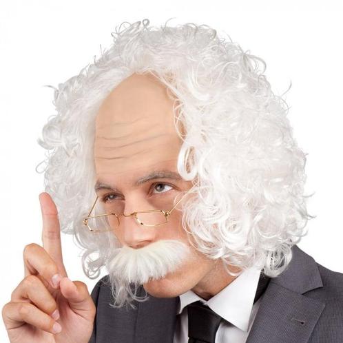 Pruik Opa/Professor, Kleding | Heren, Carnavalskleding en Feestkleding, Nieuw, Ophalen of Verzenden