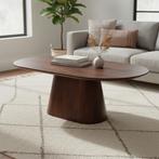 Salontafel Mangohout Mick Capsule Bruin 120 cm, Verzenden, Nieuw, Industriële meubels, Overige vormen