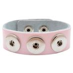 Fako Bijoux® - Armband Voor Click Buttons - Leder Trio -, Sieraden, Tassen en Uiterlijk, Verzenden, Nieuw