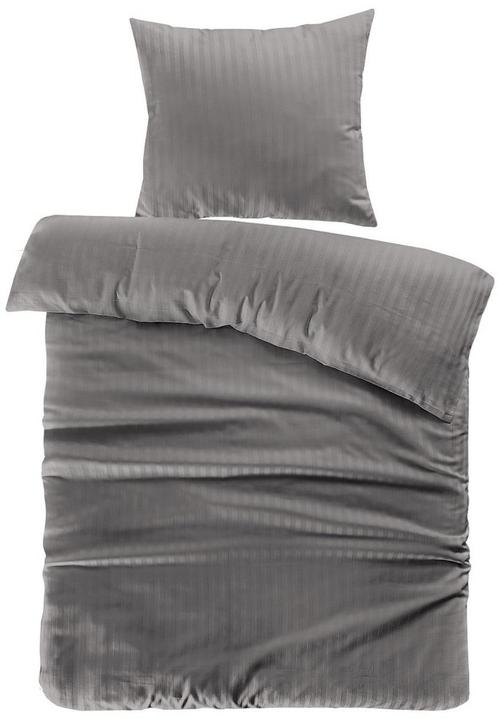Valerina Dekbedovertrek Grijs 140 cm x 240 cm / 60cm x 70 cm, Huis en Inrichting, Slaapkamer | Bedden, Ophalen of Verzenden