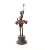 Figuur - A BRONZE SCULPTURE OF A BALLERINA - Brons, Marmer, Antiek en Kunst, Curiosa en Brocante