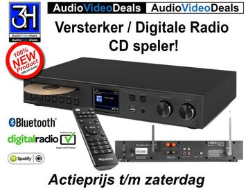 Nieuwe Receiver met Digitale Radio, CD speler WiFi USB beschikbaar voor biedingen