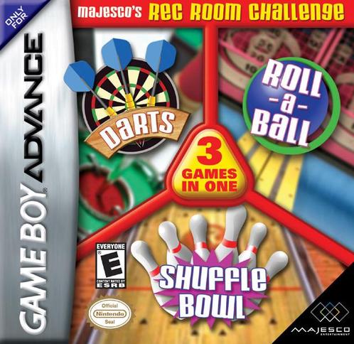 Majescos Rec Room Challenge: Darts / Roll-a-Ball / Shuff..., Spelcomputers en Games, Games | Nintendo Game Boy, Gebruikt, Verzenden