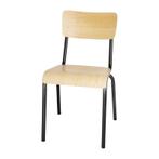 Eetkamerstoel Bolero Cantina | Hout/Metallic | 4 Stuks, Verzenden, Nieuw in verpakking