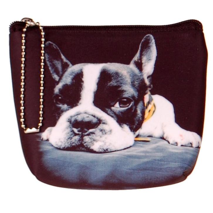 Kleine portemonnee Franse Bulldog NIEUW, Sieraden, Tassen en Uiterlijk, Portemonnees, Zwart, Nieuw, Ophalen of Verzenden