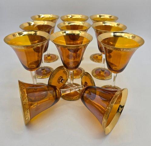 Arte Italica - Drinkservies (11) - Kristal - Zoete wijn, Antiek en Kunst, Antiek | Meubels | Tafels
