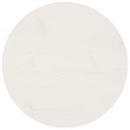 Wit Tafelblad Ã50 cm Massief Grenen - Retourdeal - Tafel., 50 tot 100 cm, Rond, Nieuw, Tafelblad