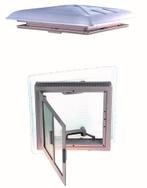 MPK Dakluik 40x40cm Melkglas Grote Kap+Combirollo Wit, Ophalen of Verzenden, Nieuw