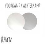 Taartonderzetter Wit / Zilver Ø26cm 100st., Hobby en Vrije tijd, Taarten en Cupcakes maken, Verzenden, Nieuw