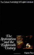 The Restoration and the Eighteenth Century 9780195016147, Verzenden, Gelezen, Martin Price