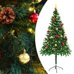 vidaXL Kunstkerstboom met verlichting en kerstballen 180 cm, Diversen, Kerst, Verzenden, Nieuw