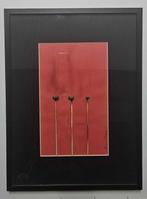 Bernard Aubertin (1934-2015) - Dessein de feu carta rossa, Antiek en Kunst