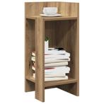 vidaXL Bijzettafels 2 st met plank 25,5x27x60 cm artisanaal, Huis en Inrichting, Tafels | Bijzettafels, Verzenden, Nieuw, 45 tot 60 cm