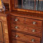 Zeer grote bibliotheekkast ca 1800 Breakfront met 6 deuren e, Ophalen of Verzenden