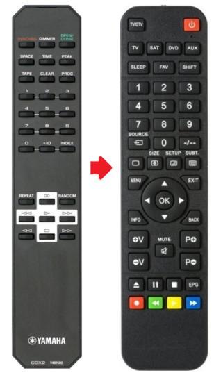 Yamaha CDX2 - V492580 afstandsbediening, Audio, Tv en Foto, Afstandsbedieningen, Verzenden