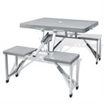 vidaXL Campingset inklapbaar lichtgewicht 120x60 cm, Caravans en Kamperen, Verzenden, Nieuw