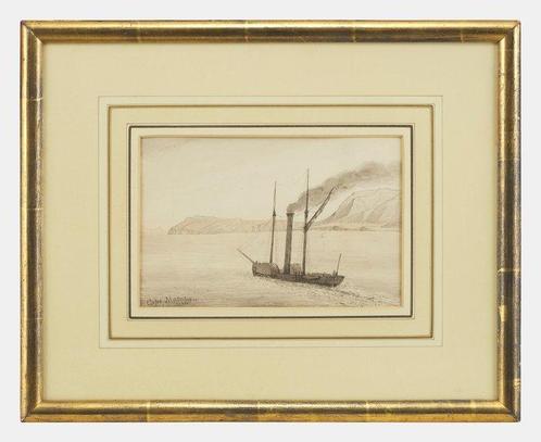 Arthur Abbot (1763-1851), attribuito a - Cape Matapan, Antiek en Kunst, Kunst | Schilderijen | Klassiek