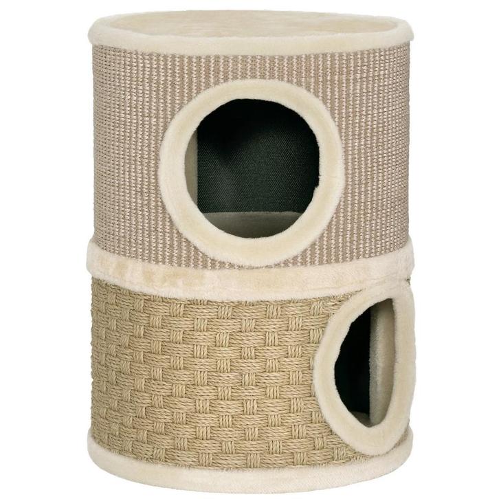 Krabton, 49 Cm Hoog, Ø35,5 Cm Tweelaagse Kattenton Met Pluch, Dieren en Toebehoren, Katten-accessoires, Nieuw, Verzenden