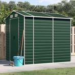 vidaXL Tuinhuis Groen 191x215x198 cm Gegalvaniseerd Staal, Tuin en Terras, Verzenden, Nieuw