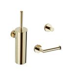 Complete Toiletborstelset BWS Dorado Messing Goud, Ophalen of Verzenden, Nieuw, Bad