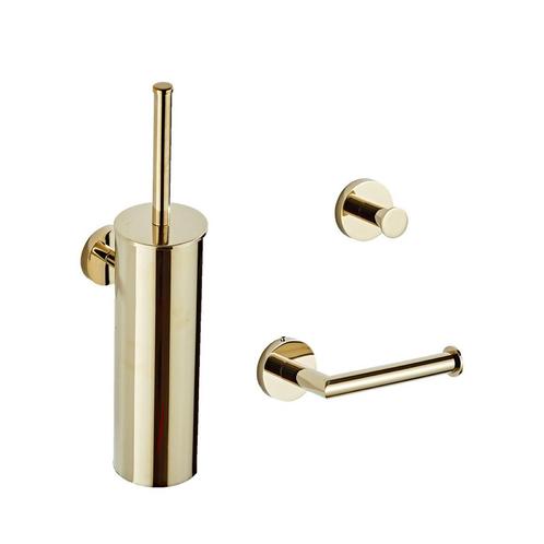 Complete Toiletborstelset BWS Dorado Messing Goud, Doe-het-zelf en Verbouw, Sanitair, Bad, Nieuw, Ophalen of Verzenden