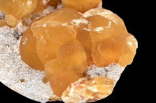 Nieuwe honinggele botryoidale Fluoriet op Kwarts uit China -, Verzamelen, Mineralen en Fossielen