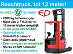 Lithium reachtruck 5.5M op voorraad, tot 12M mogelijk vanaf, Zakelijke goederen, Machines en Bouw | Heftrucks en Intern transport