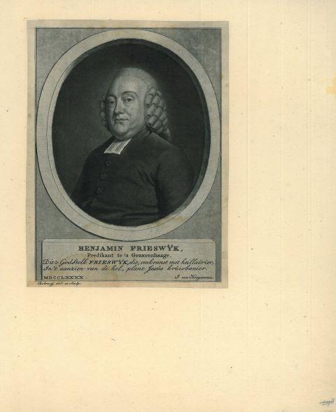 Portrait of Benjamin Frieswijk, Antiek en Kunst, Kunst | Etsen en Gravures