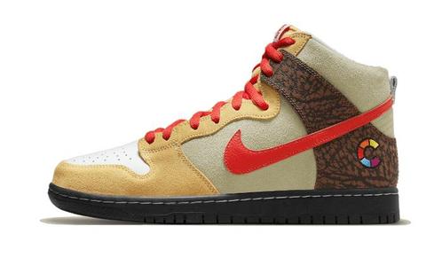 Nike SB Dunk High Color Skates Kebab and Destroy - 40.5, Kleding | Dames, Schoenen, Sneakers of Gympen, Nieuw, Verzenden