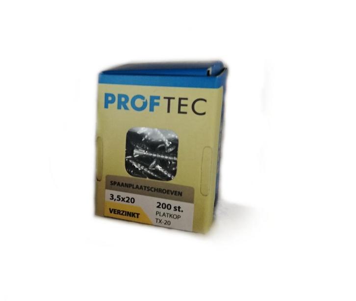 Proftec snelboorschroef / spaanplaatschroef 3.5x20 TX, Doe-het-zelf en Verbouw, Overige Doe-het-zelf en Verbouw, Nieuw, Verzenden