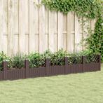vidaXL Plantenbak met pinnen 363,5x43,5x43,5 cm polypropeen, Verzenden, Nieuw, Kunststof
