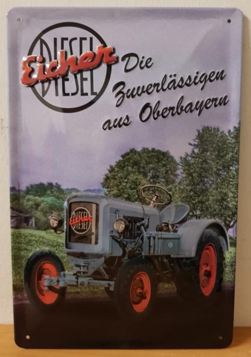 Eicher diesel aus oberbeyern reclamebord, Verzamelen, Merken en Reclamevoorwerpen, Nieuw, Ophalen of Verzenden