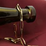 Gouden closed for ever armband | 20 cm (moderne armband), Ophalen of Verzenden, Gebruikt, Overige kleuren, Goud