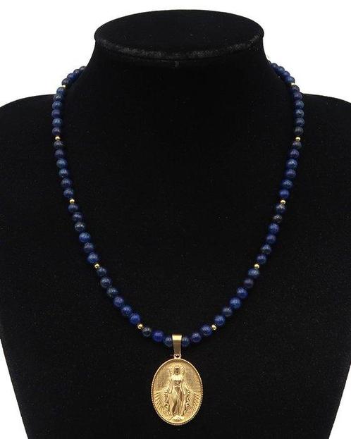 Lapis lazuli - Luchtsnoer van de Maagd Maria – Genade, Vrede, Antiek en Kunst, Antiek | Boeken en Bijbels