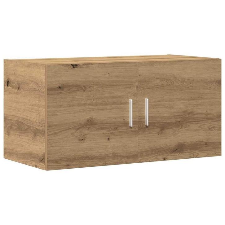 VitaXL Eiken Kast 80x39x40 | Retourdeal met 40% Korting, Huis en Inrichting, Kasten | Wandmeubels, 25 tot 50 cm, Met deur(en)