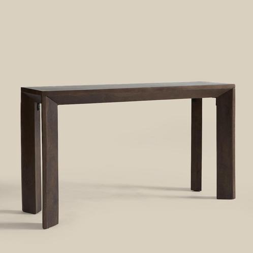 *WOONWINKEL* Wandtafel Bruin Hout, Huis en Inrichting, Tafels | Sidetables, Nieuw, Verzenden