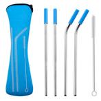 Fako Bijoux - RVS Rietjes - 4 Stuks - 2 x Recht & 2 x, Verzenden, Nieuw