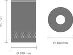 Brabantia Wasmand - met Deksel - 60 l - White / Dark Grey, Huis en Inrichting, Verzenden, Zo goed als nieuw