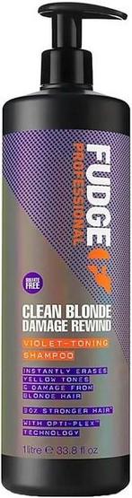 FUDGE CLEAN BLONDE DAMAGE REWIND VIOLET-TONING SHAMPOO POM.., Sieraden, Tassen en Uiterlijk, Uiterlijk | Haarverzorging, Verzenden