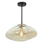Design plafondlamp amber, Evita, Ophalen of Verzenden, Nieuw, Glas, Design