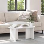 vidaXL Salontafel Wit 80 x 39.5 x 35 cm Massief grenenhout, Huis en Inrichting, Verzenden, Nieuw, Grenenhout, Minder dan 50 cm