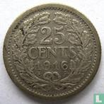 Nederland 25 cents 1916, Postzegels en Munten, Munten | Nederland, Verzenden, 5 cent, Losse munt, Goud