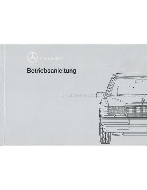 1990 MERCEDES BENZ E KLASSE INSTRUCTIEBOEKJE DUITS, Auto diversen, Handleidingen en Instructieboekjes