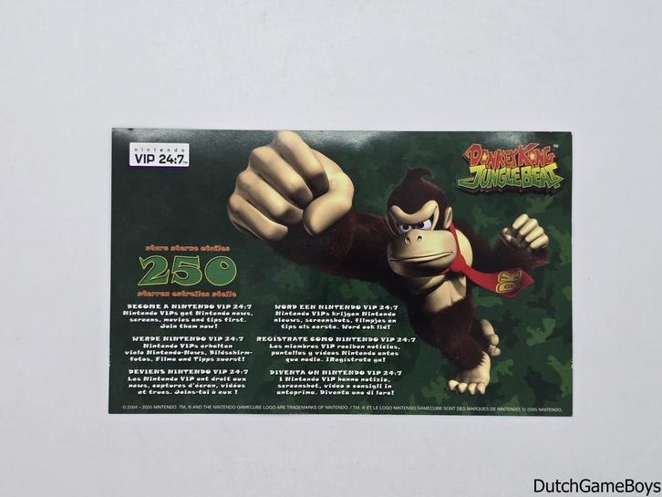 Nintendo Gamecube - Donkey Kong Junglebeat - Vip Points Card, Spelcomputers en Games, Games | Nintendo GameCube, Gebruikt, Verzenden